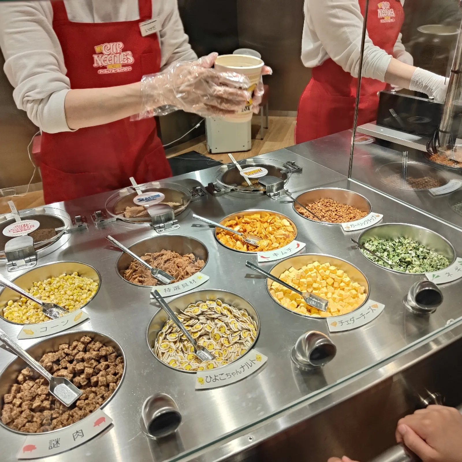 自分のチョイスするカップラーメン作れました