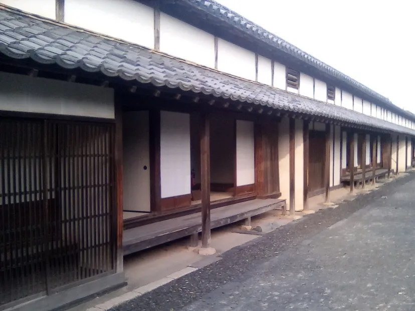 萩城の近くの長屋