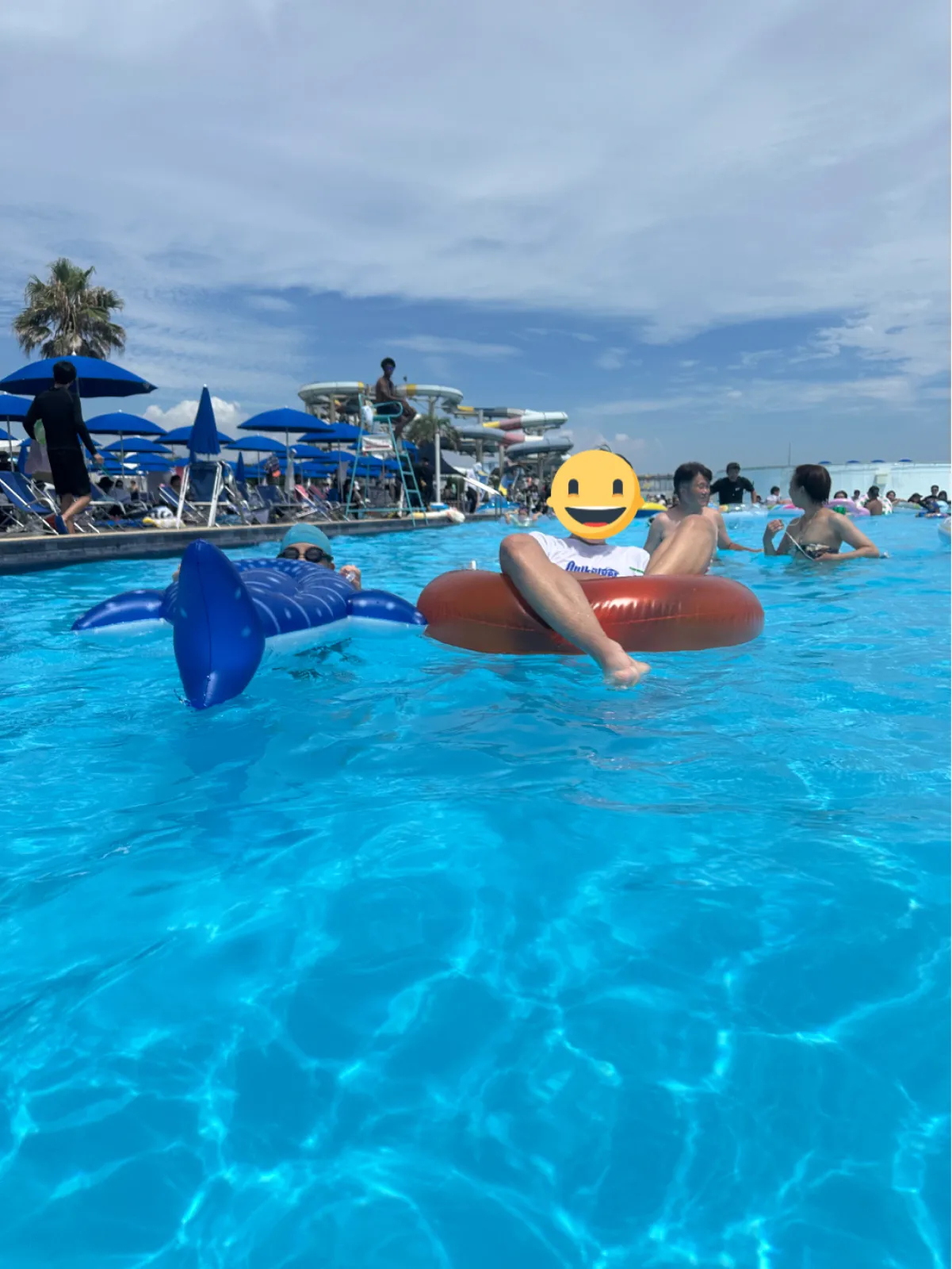 子供達も涼しく楽しんでます。明日からの天気が心配😟
