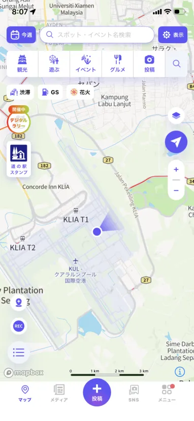 海外でも地図でました!