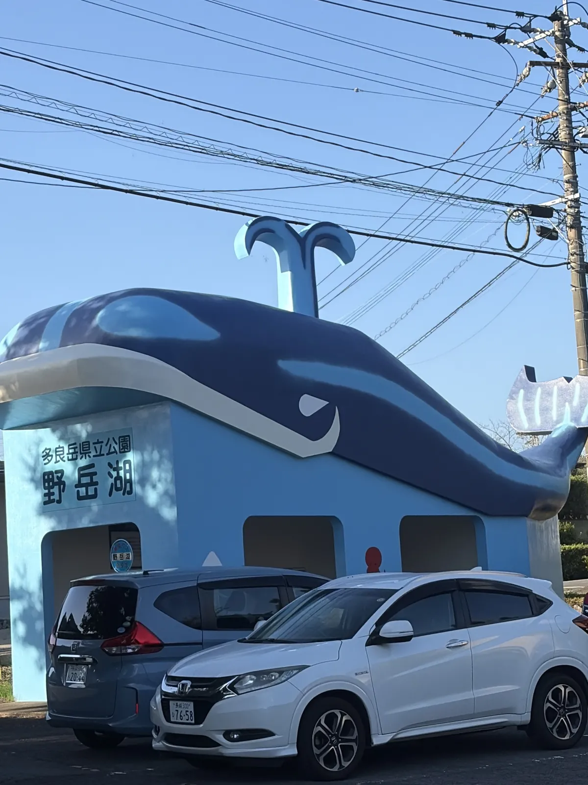 山道の上にあります。