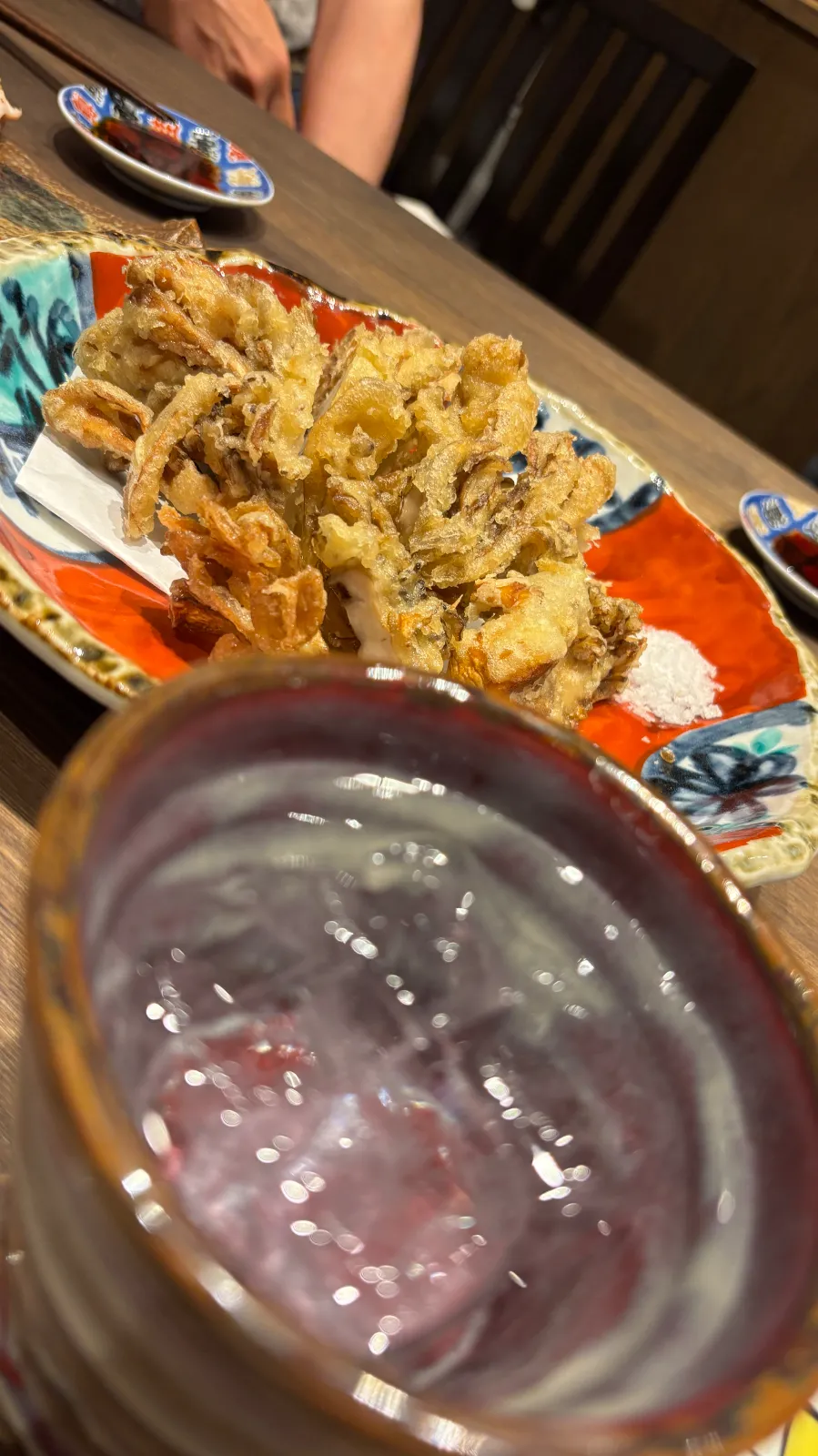 天ぷらもお酒も美味しい😋