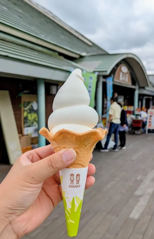 ジャージ牛乳のソフトクリーム