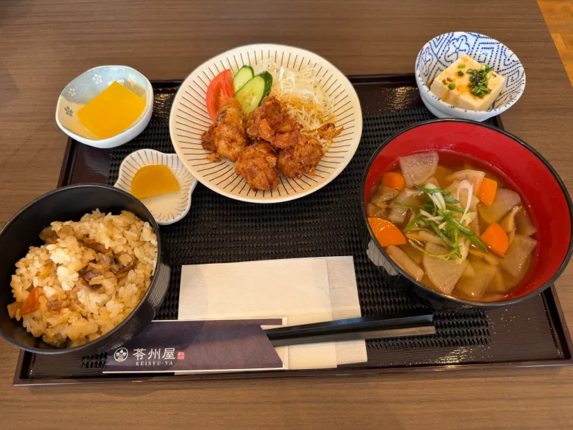 道の駅 宮地岳かかしの里 でランチ