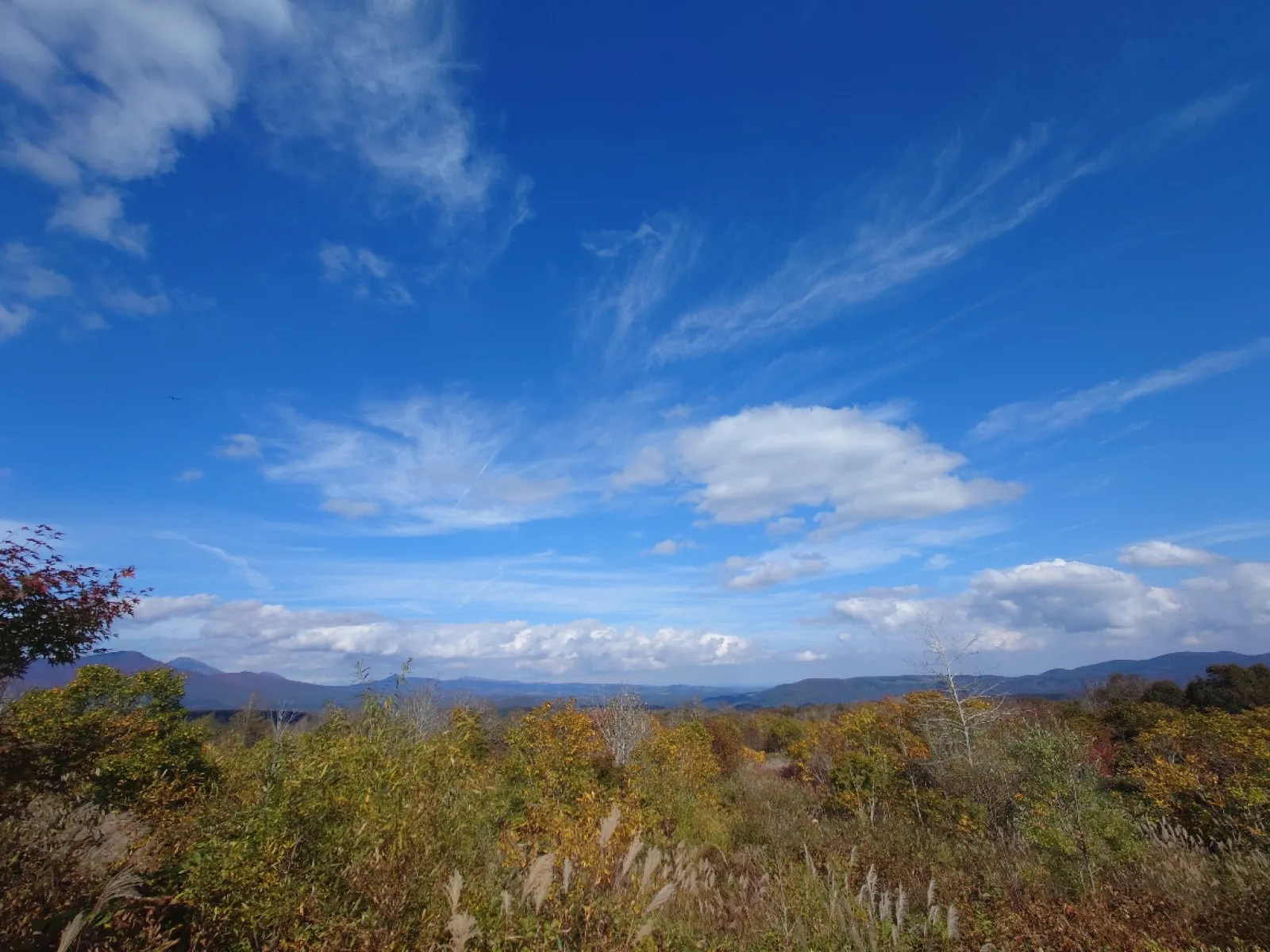 ここからの眺めもかなり良くて山々の連なりがよく見えます。