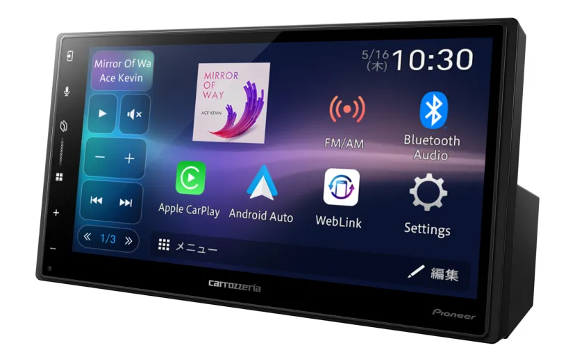パイオニア、6.8V型ワイドVGAのディスプレイオーディオ「DMH-SZ500」 ワイヤレス接続でのApple CarPlay/Android Autoに対応
