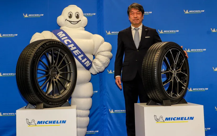 ミシュラン、「パイロットスポーツ 5 エナジー」「プライマシー 5 エナジー」発表会 両製品とも「環境にやさしく、日々の移動が安心で楽しいものになる」と須藤元社長