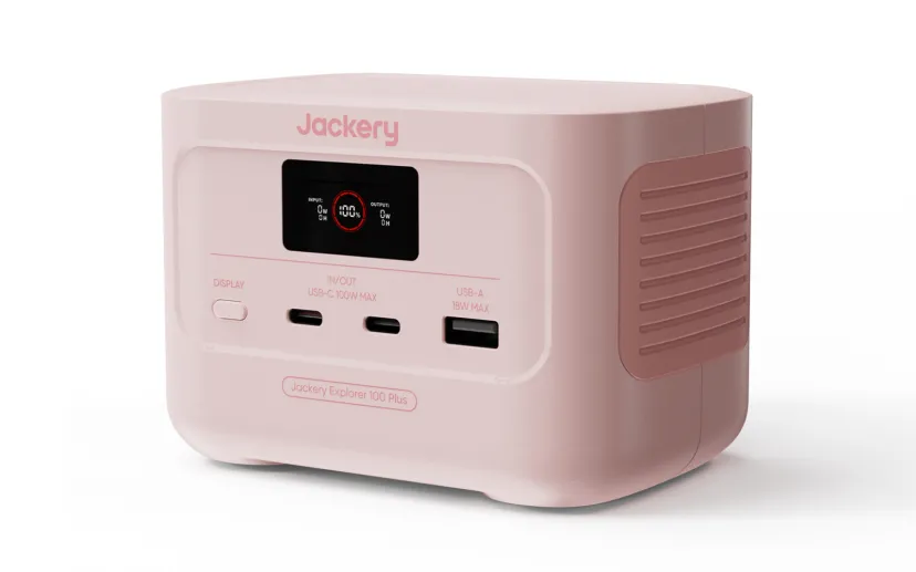 ジャクリ、小型ポータブル電源「エクスプローラー100Plus」に日本限定カラー「チェリーブロッサム」