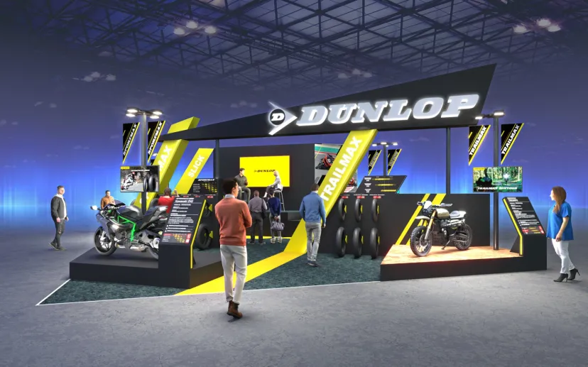 ダンロップ、東京モーターサイクルショーで新アドベンチャータイヤ「トレイルマックス ミッション」など新製品を展示