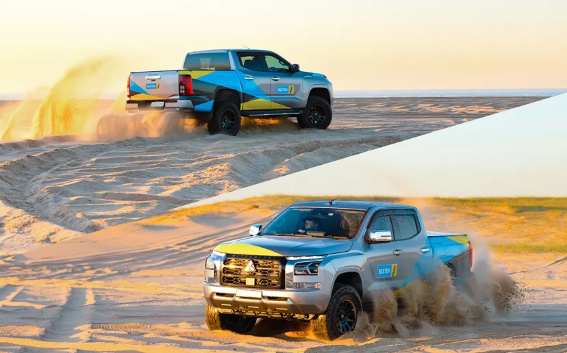 ビルシュタイン、三菱トライトン用「純正形状リフトアップ対応ダンパー」 日常走行からオフロードまで対応