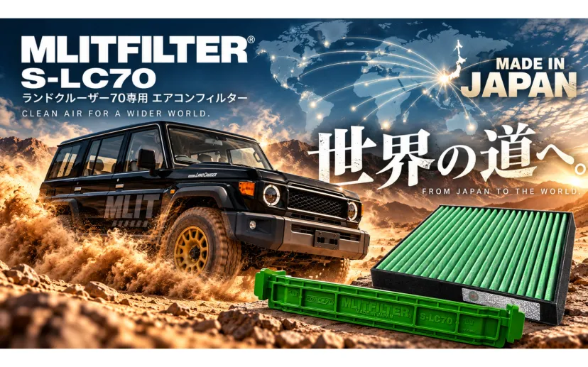 エムリット、ランドクルーザー70専用エアコンフィルター「エムリットフィルター S-LC70」