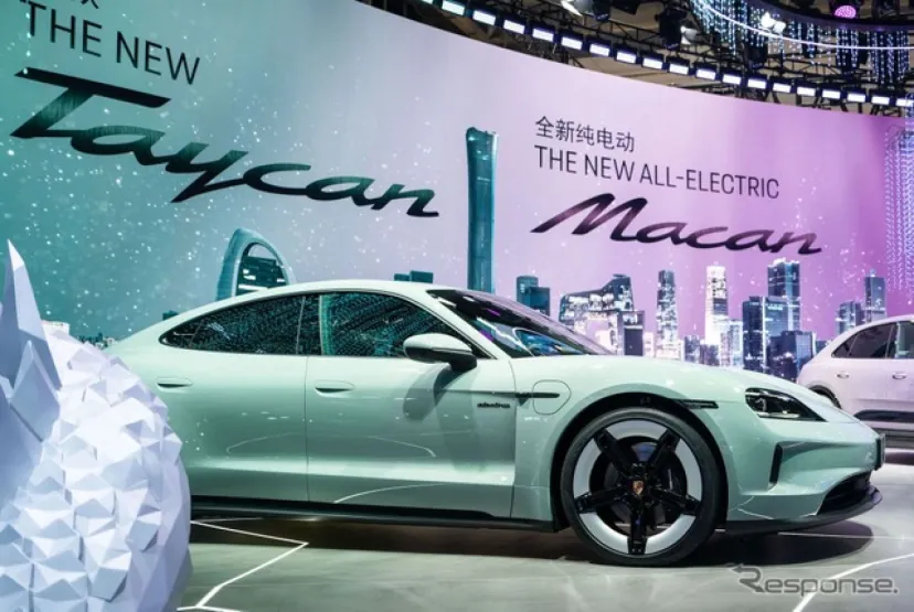 ポルシェ『タイカン』改良新型、中国専用のエントリーモデル発表…北京モーターショー2024