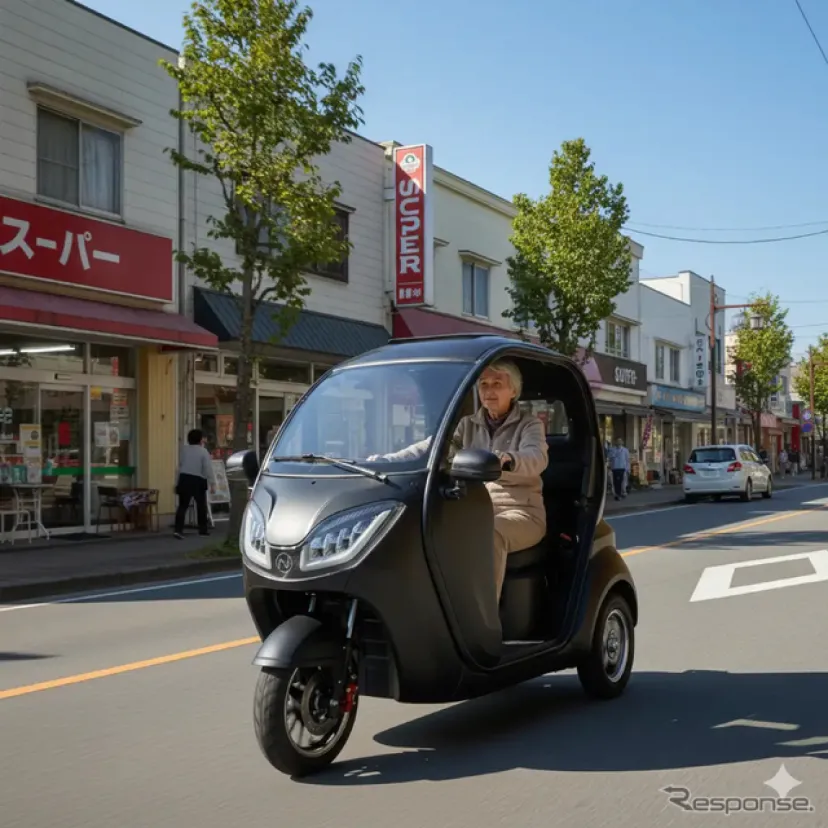 都市型3輪EV「e-NEO」、航続100kmで88万円から…大阪オートメッセ2026出展へ