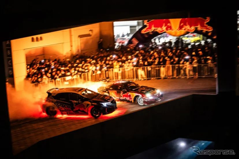 横浜の倉庫が一夜限りのドリフト会場に…レッドブル主催で500台のチューニングカー集結、F1新リバリーも世界初公開