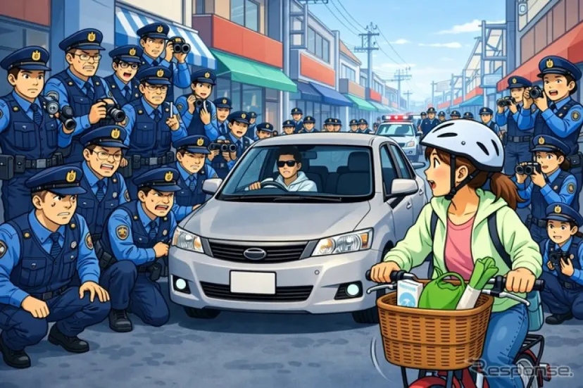 自転車の横を無理に抜けば、7000円と違反点数2点…4月1日から新ルール