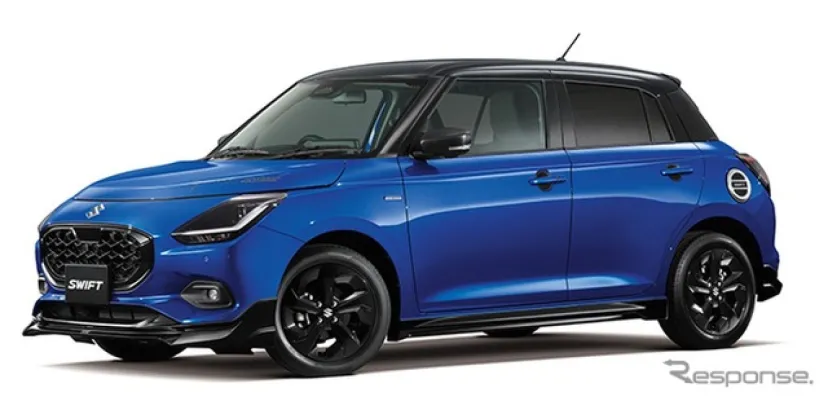 スズキ『スイフト』、AWIN製「SUZUKI SPORTボディキット」発売…前後サイドのアンダースポイラーをセット