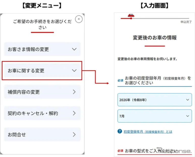 楽天自動車保険、マイページで契約変更がWeb完結に…住所変更・解約も対応