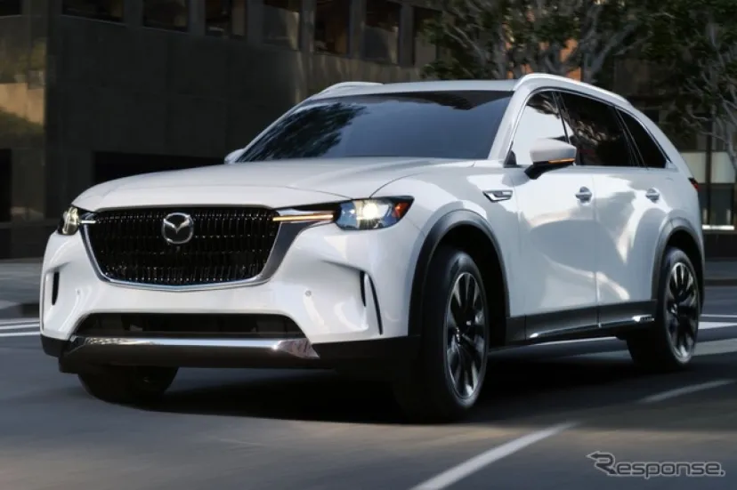 マツダの最上位SUV『CX-90』、2027年モデル米国発表…2列シート追加でCX-70を統合