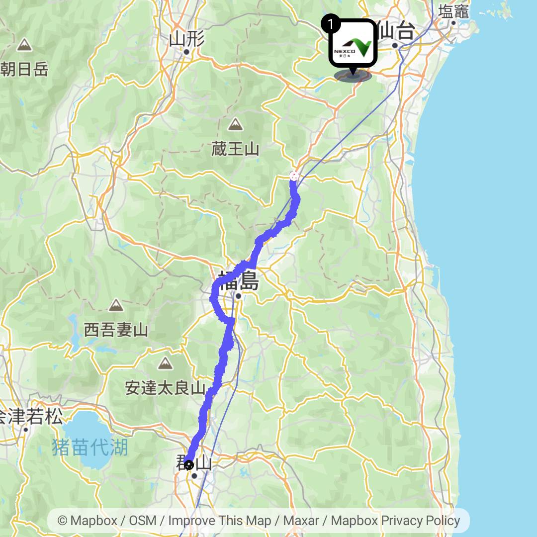 郡山から仙台へ