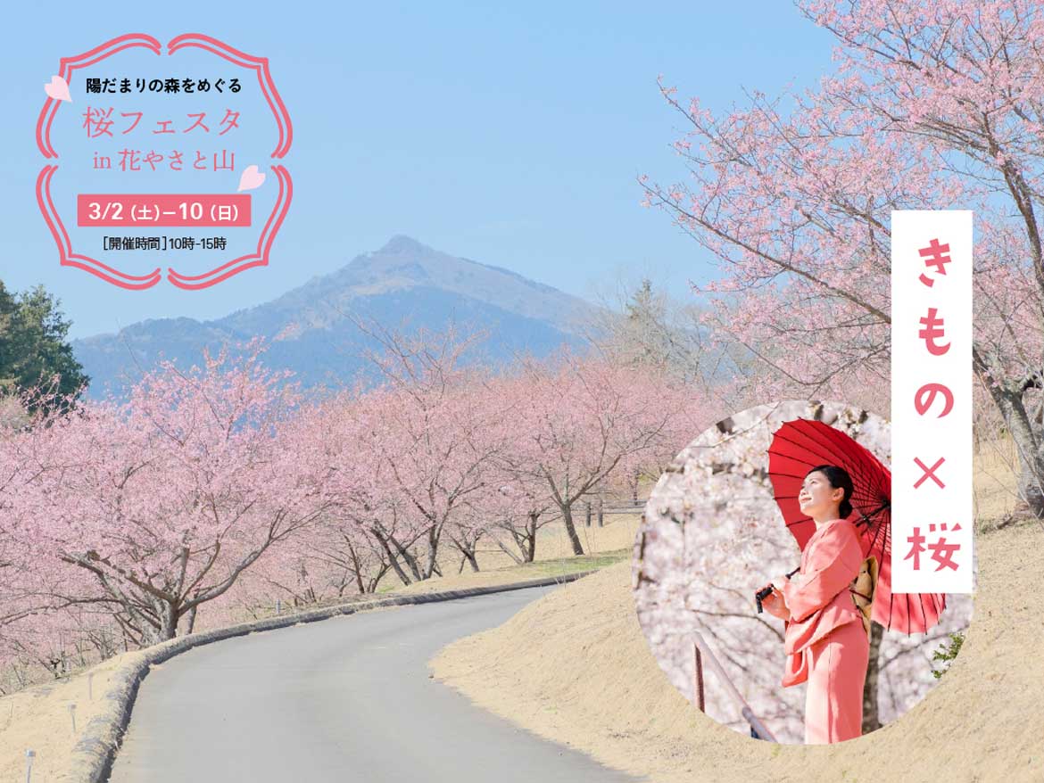 いばらきフラワーパークで里山の絶景を満喫！「桜フェスタ in 花やさと