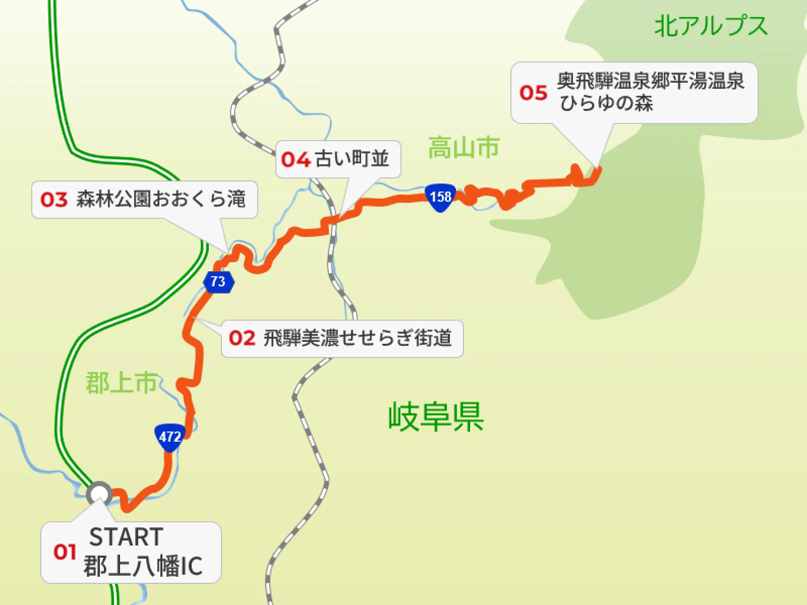 岐阜・飛騨高山ドライブ ｜ 紅葉のせせらぎ街道、古い町並、温泉…岐阜