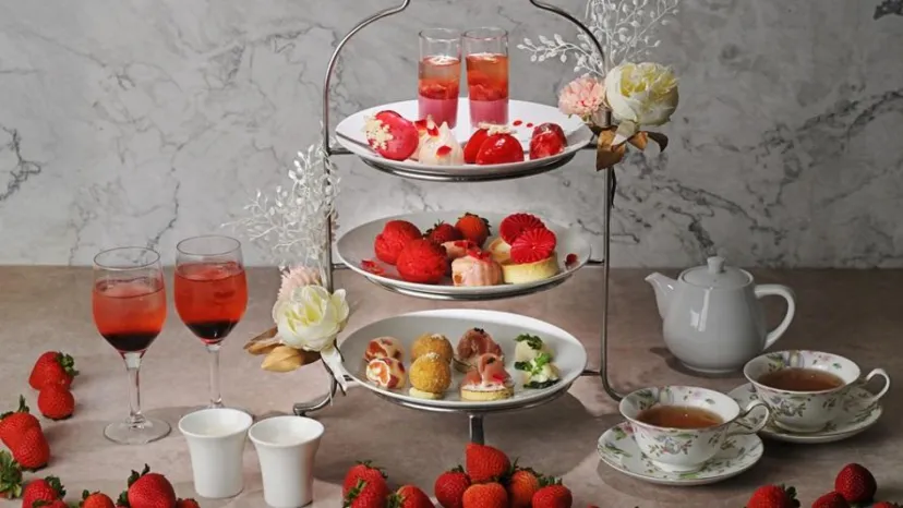 【滋賀県・大津市】冬限定!びわ湖の絶景と楽しむ「Strawberry Afternoon Tea」