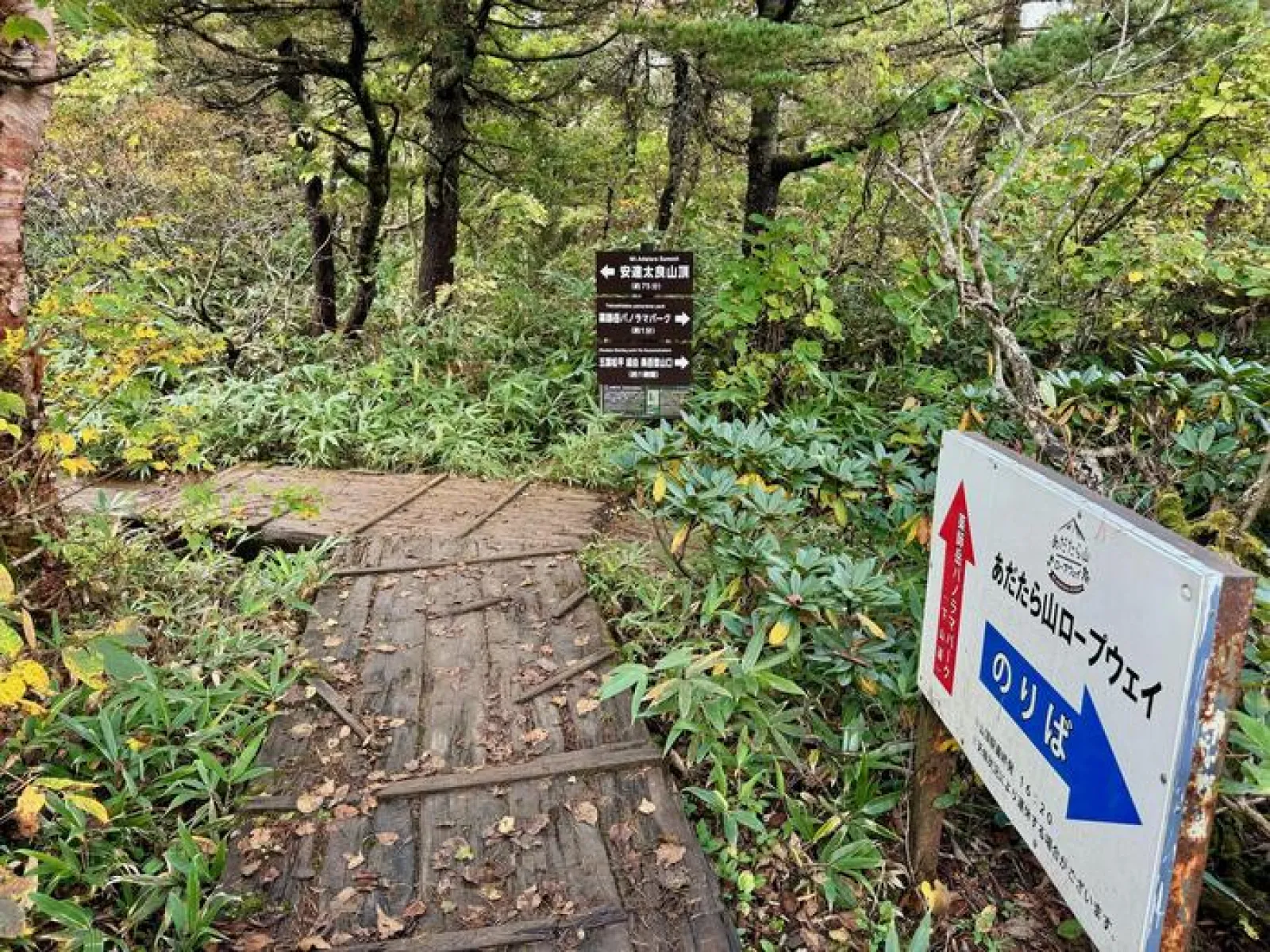 安達太良山　登山道