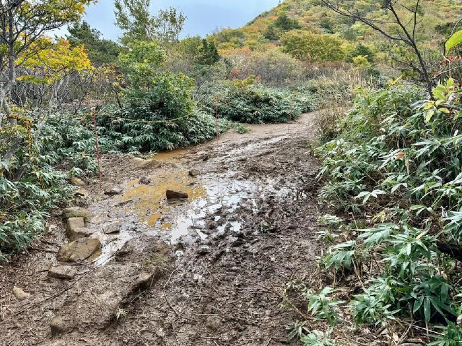 安達太良山　登山道