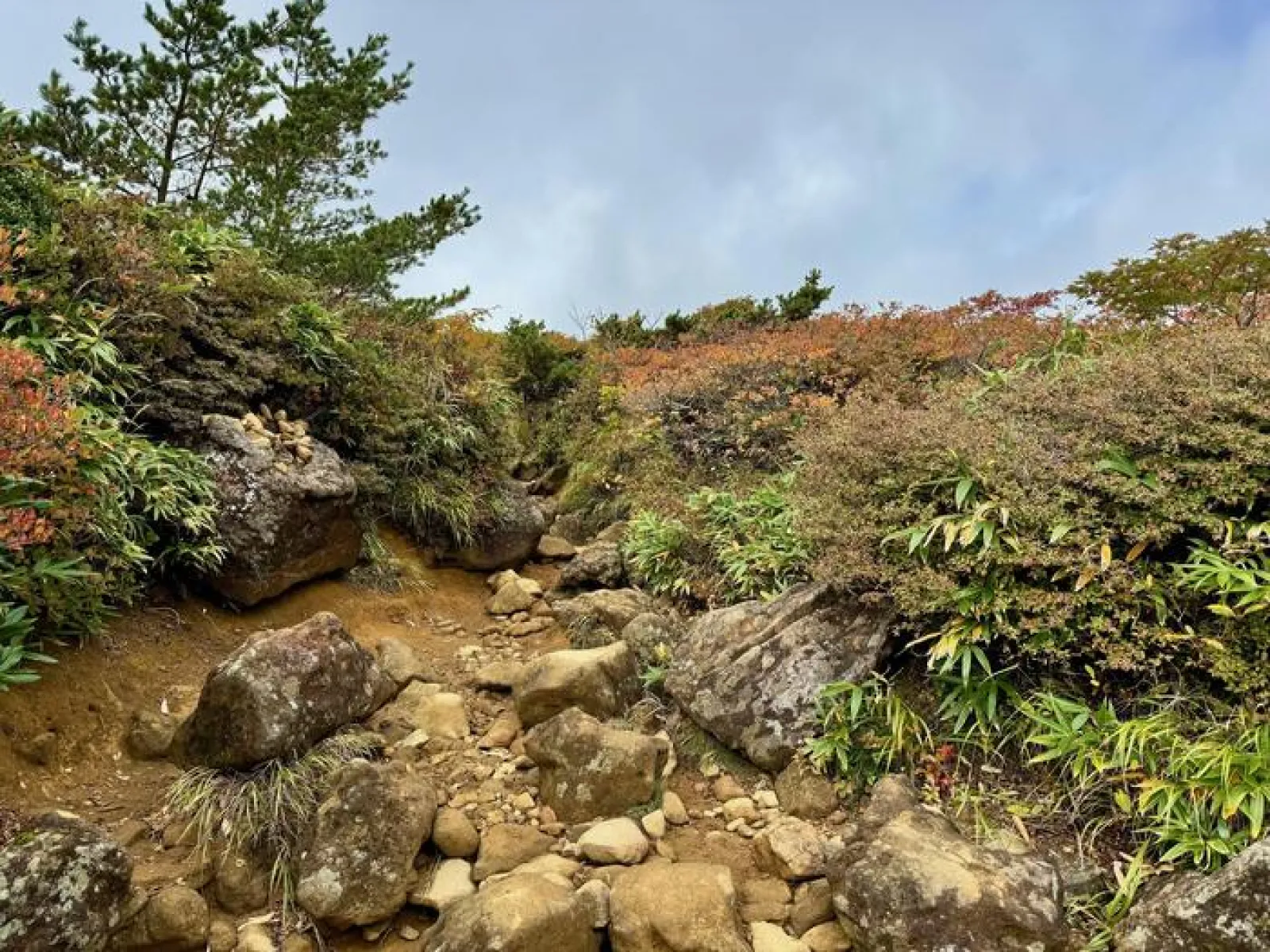 安達太良山　登山道