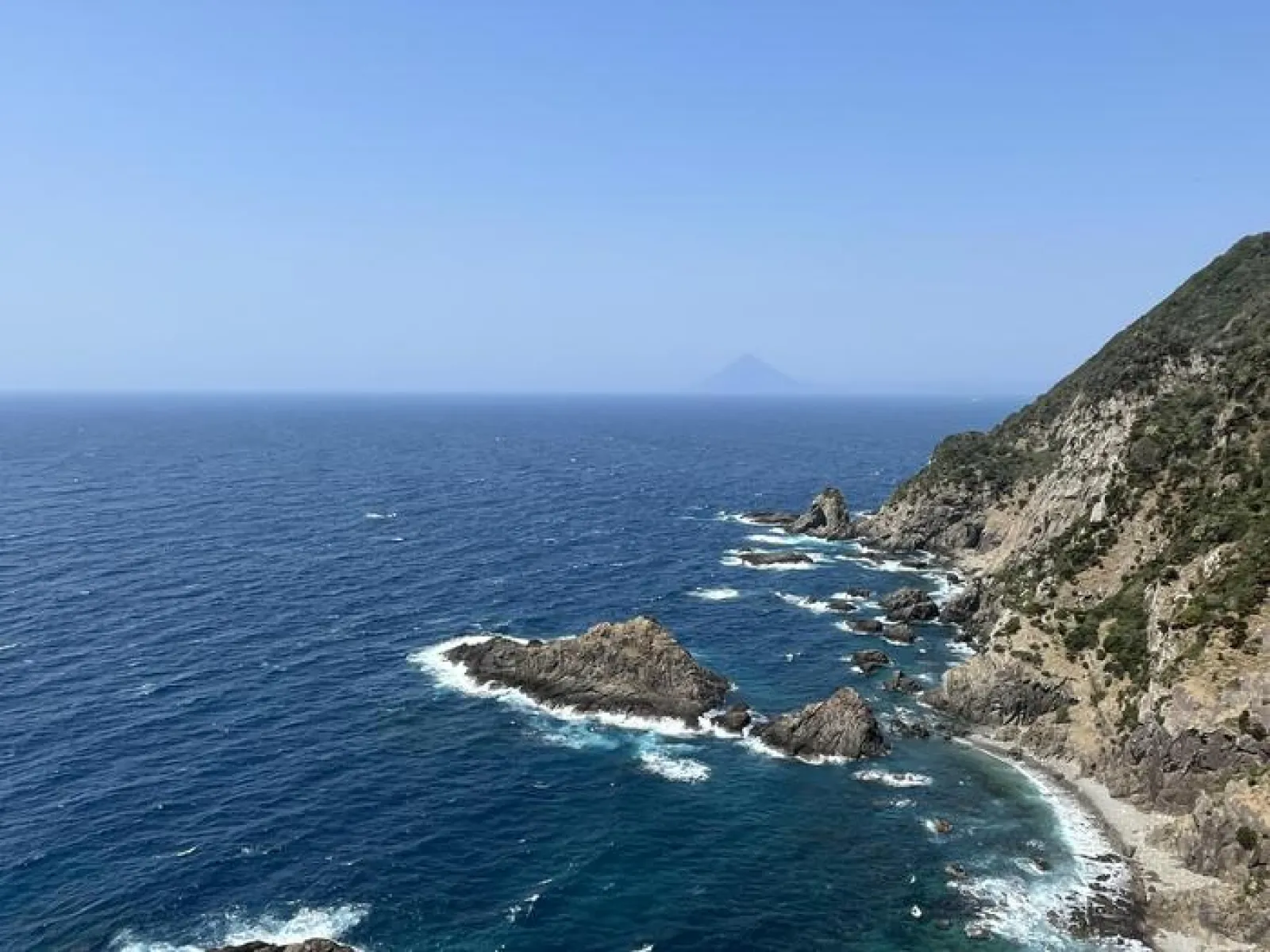 佐多岬展望台からの景色