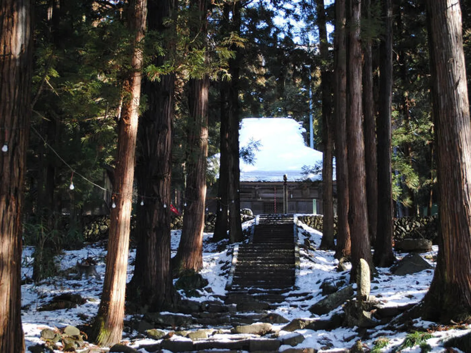 小布施　冬　小布施浄光寺