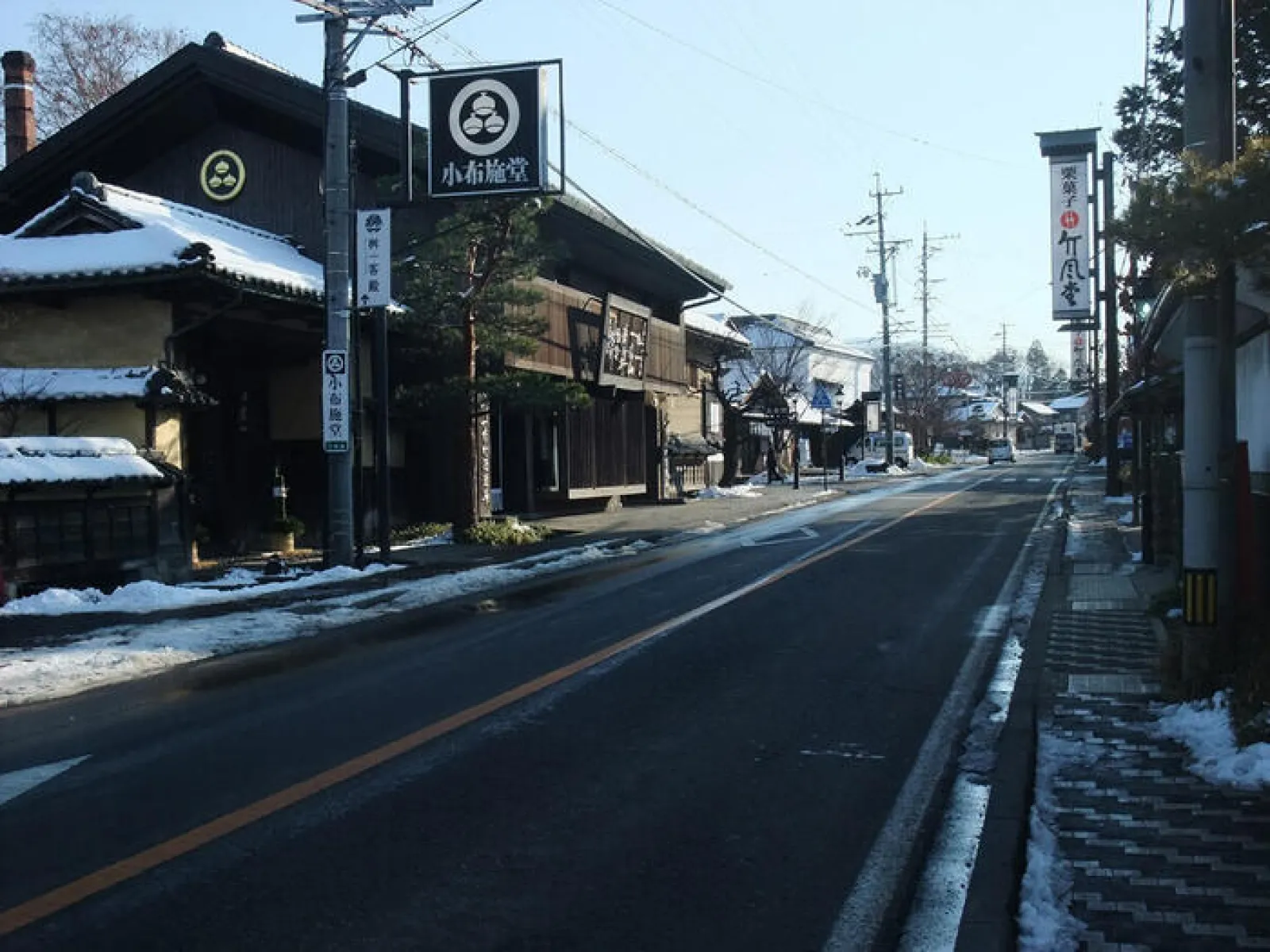 小布施の町並み　冬