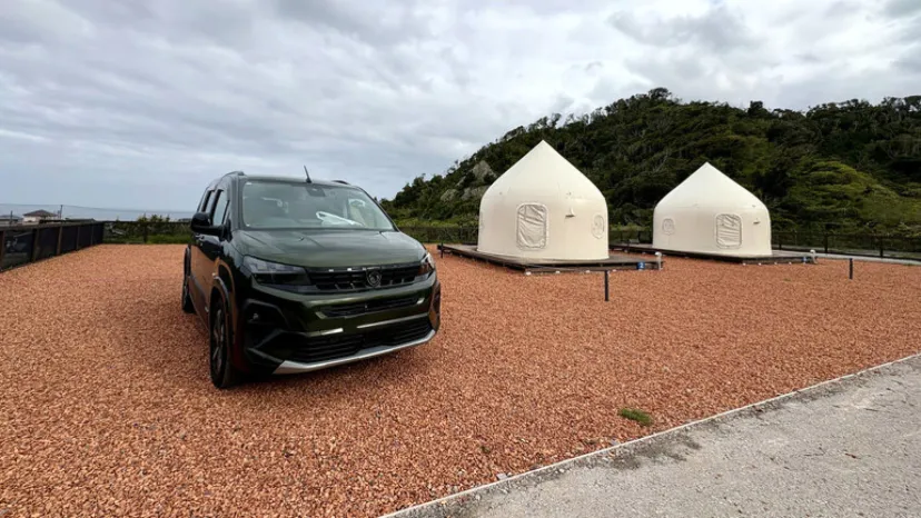 リフターで「キャンプマナビス」へ!車中泊もできる露天風呂付きオートキャンプ場