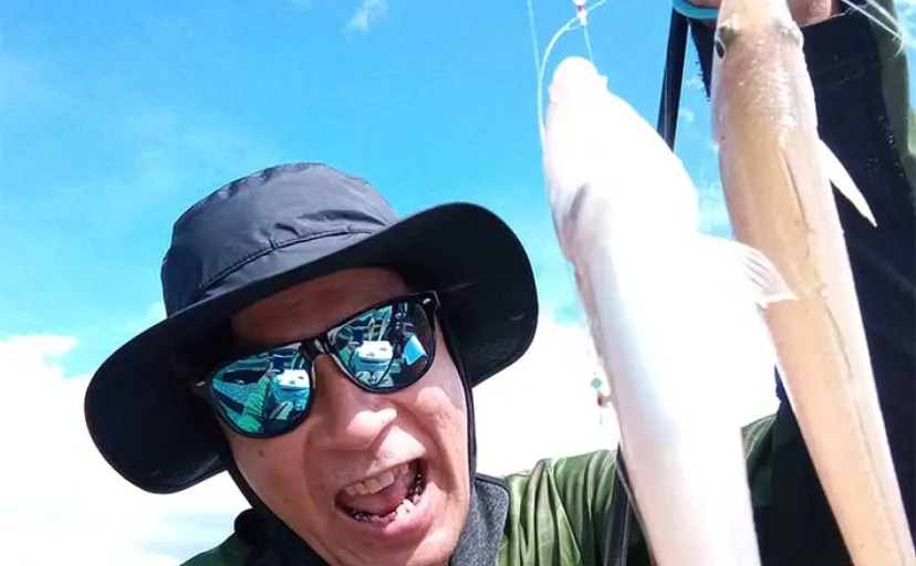 アジングタックル流用のちょい投げ釣りで23cm頭にキス41尾【福岡】