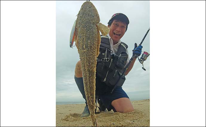 高萩サーフでのルアー釣行で58cmマゴチ【茨城】セオリー無視の