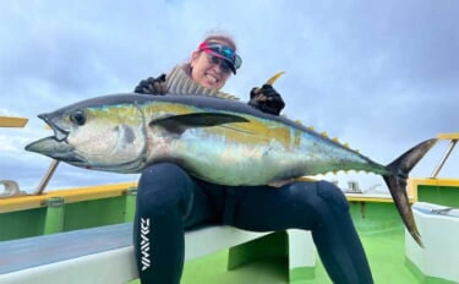 相模湾キハダマグロ釣り絶好調で入門チャンス！」コマセ釣りで30kg級が