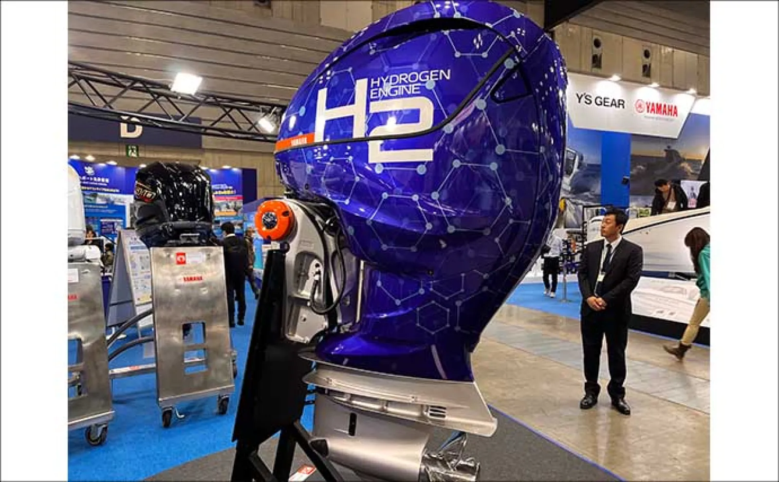 次世代は水素や電気でボートが動く？」ボートショーのヤマハ発動機