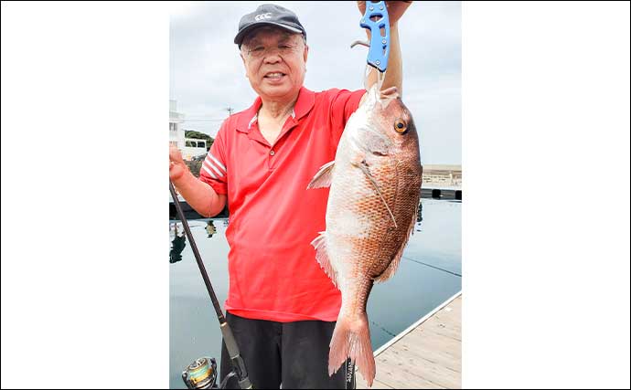 海上釣り堀で50cm級マダイ＆4.8kgヤンバルスギを手中【神奈川】手厚い