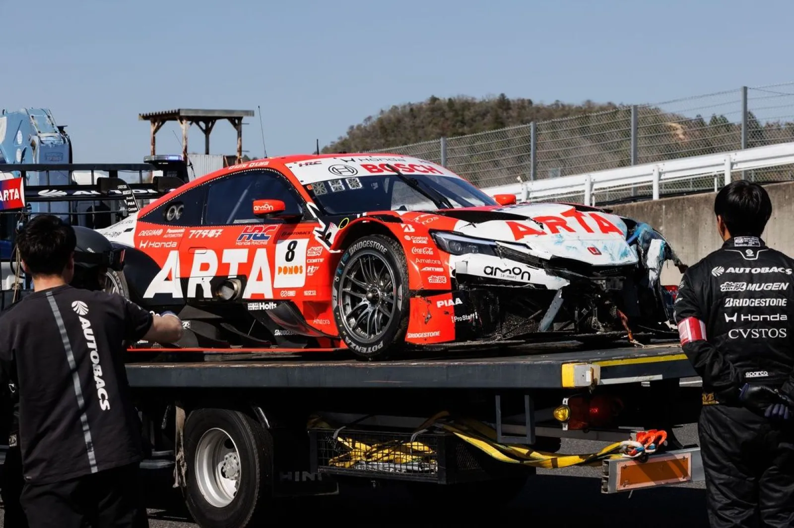 スーパーGT岡山】ARTA MUGENの大津弘樹に、予選Q1でのクラッシュ