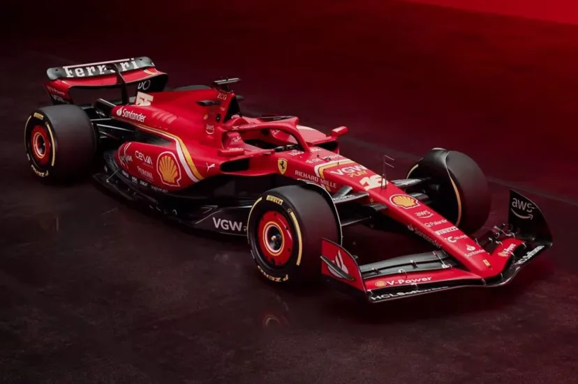 フェラーリ、”進化”した2024年の新車SF-24を発表。95％のパーツを変更し、打倒レッドブルを目指す