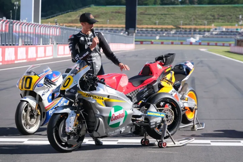 【MotoGP】ホンダ、母国日本GPに特別カラーリングを用意! 1966年のRC181をモチーフに“挑戦”の原点を表現