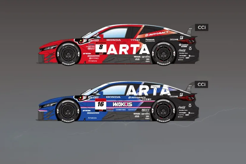 ARTA、2025年のスーパーGT・GT500マシンカラーリングを発表。16号車が鮮やかなブルーへ変身！