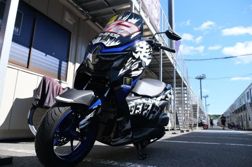 【MotoGP】ヤマハ、日本GP用に“マンガ”想起させる特別デザインスクーターを用意。オファーあればコラボも??