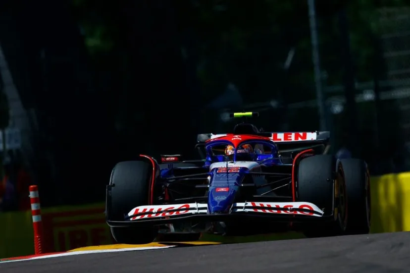 F1エミリア・ロマーニャFP1速報｜ルクレールがトップ。RB角田裕毅は6番手