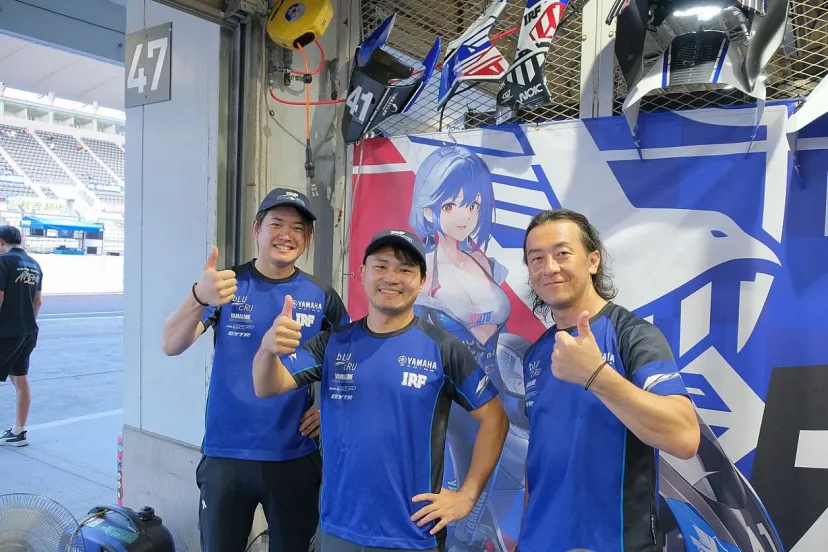【鈴鹿8耐】”アズレン”とのコラボが話題のヤマハ有志チーム。「ヤマハを好きになるきっかけになってくれれば」とライダー期待し決勝へ目線