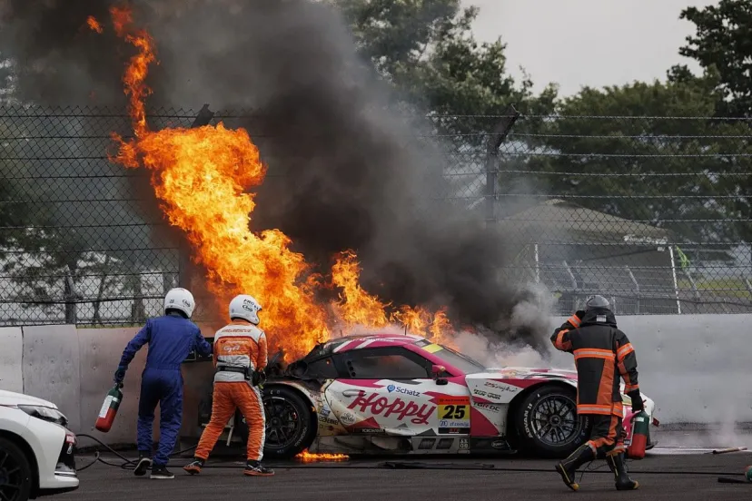 【スーパーGT】“ホピ子”全焼のつちやエンジニアリング、今季残りレースは不参加も「ファンの皆さんの声が心に沁みる。バージョンアップして帰ってきます！」