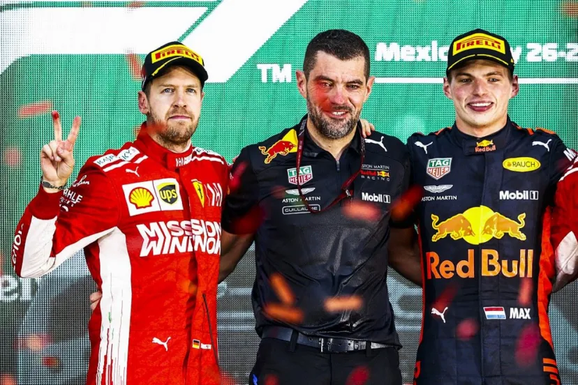 レッドブルで時代を築いたふたりの王者。完成度はベッテルに軍配？「技術的な面でフェルスタッペンは成長の余地がある」