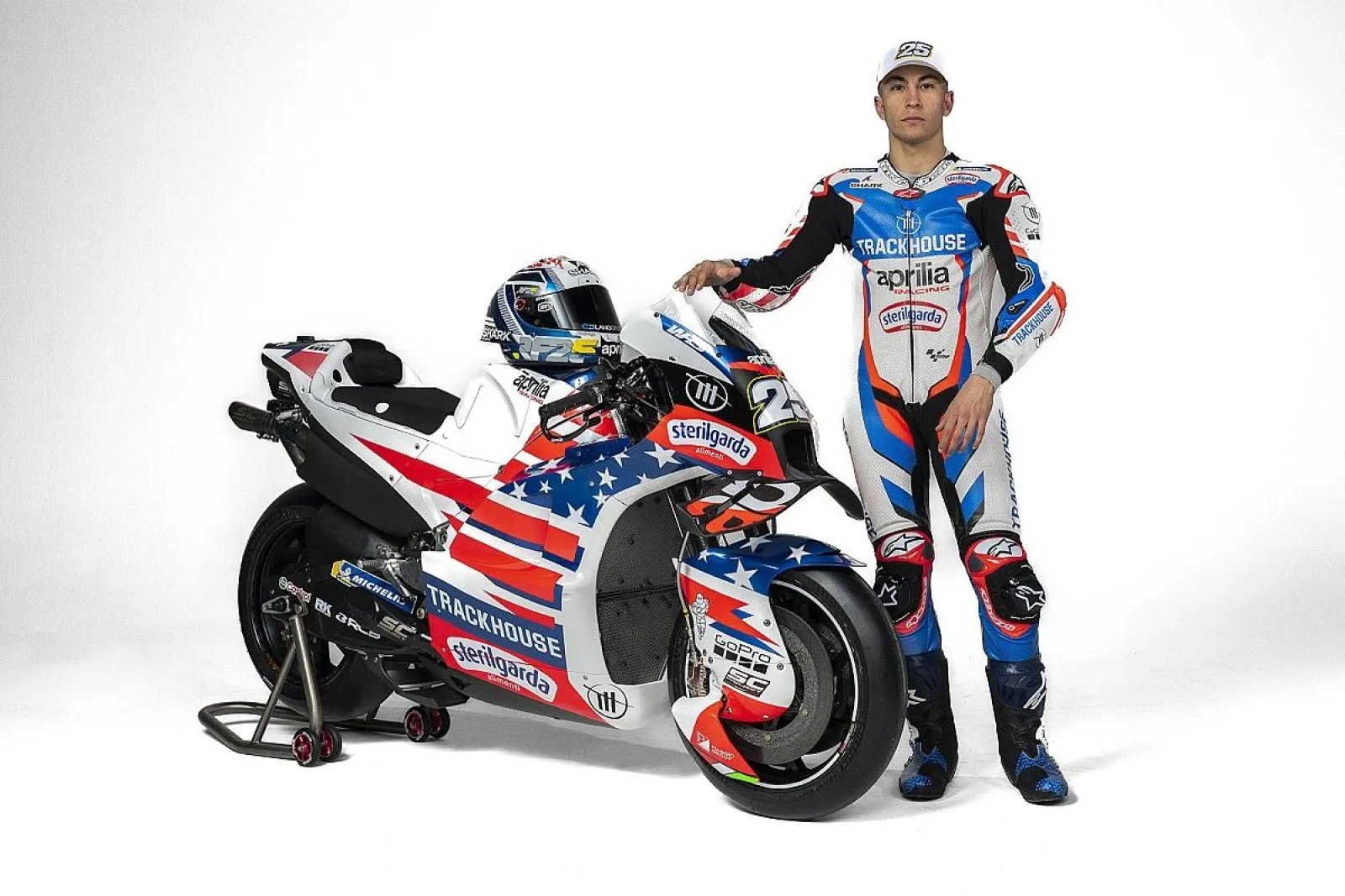 最新版トラックハウスレーシング 小椋藍TシャツXLサイズ motogpアプリリア トラックハウスレーシング正規品 小椋藍Tシャツ Lサイズ motogp