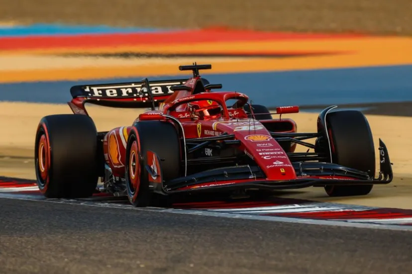 ルクレール最速も、ラッセルがラストアタックで肉薄。RB角田裕毅、5番手｜F1バーレーンテスト最終日