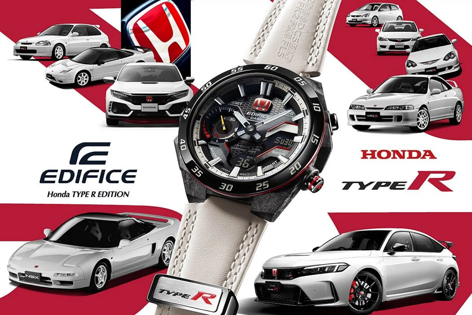 カシオ、「EDIFICE」Honda Racingコラボモデルを11月15日に発売